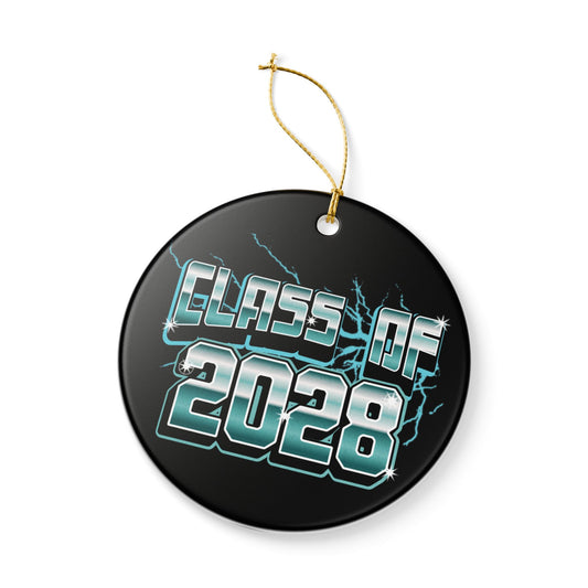 Class of 2028 Ceramic Christmas Tree Ornament