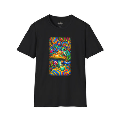 Trippy Frog Black T-Shirt