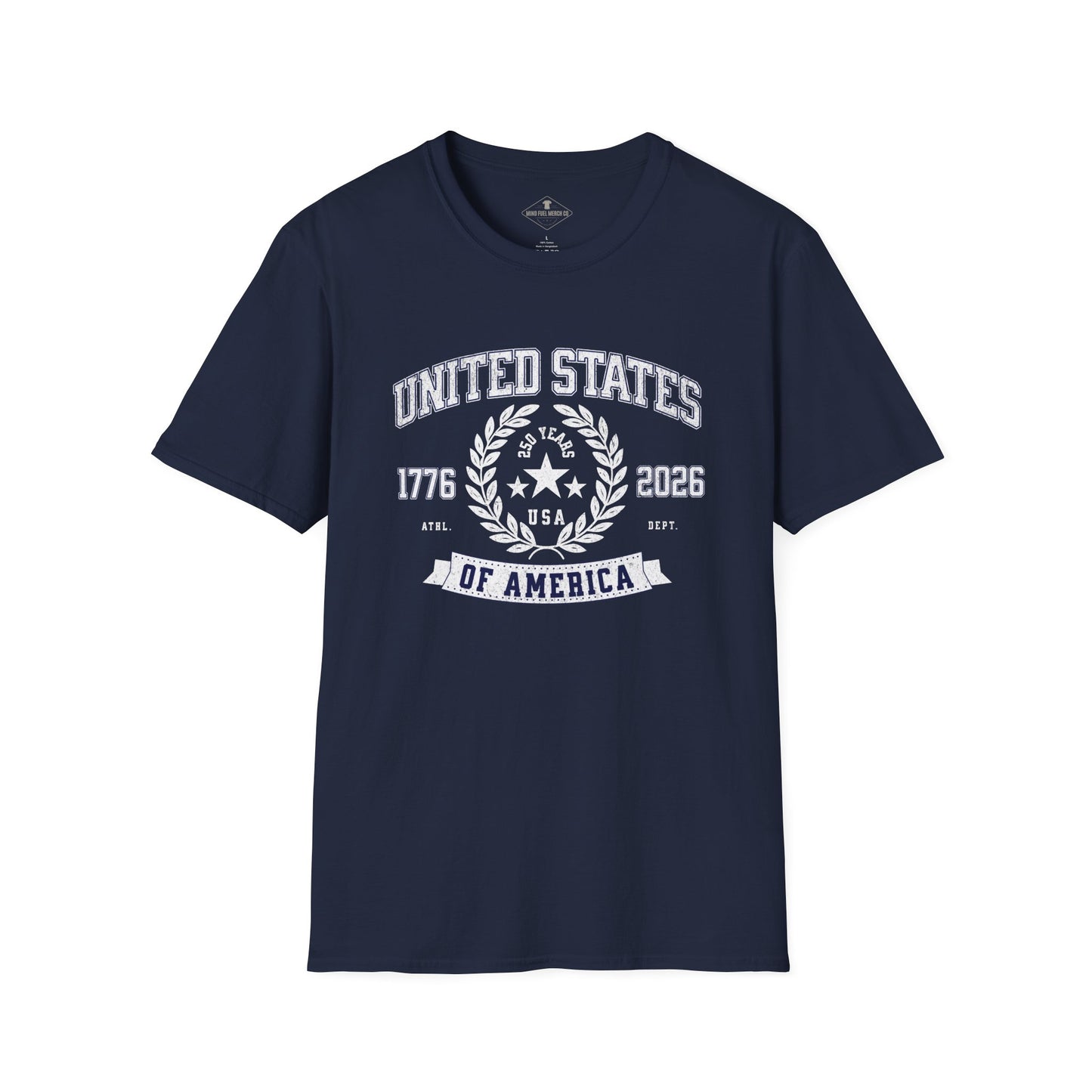 America 250 Athletic Navy Blue T-Shirt
