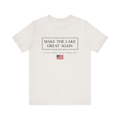 Make The Lake Great Again Small Flag White T-Shirt