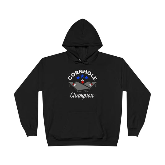 Cornhole Champion Black Hoodie
