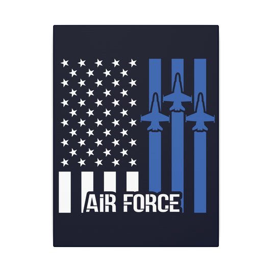 US Air Force Flag Blue Wall Canvas