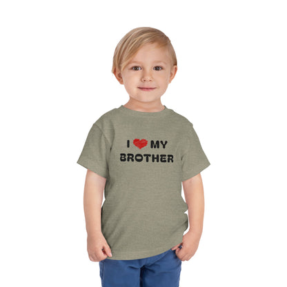 I Love My Brother Grey Toddler T-Shirt