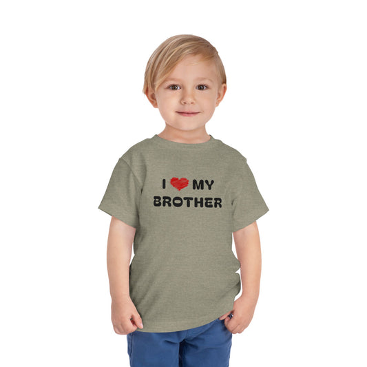 I Love My Brother Grey Toddler T-Shirt