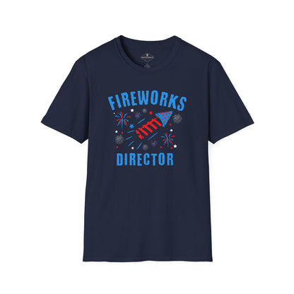 Fireworks Director Navy Blue T-Shirt