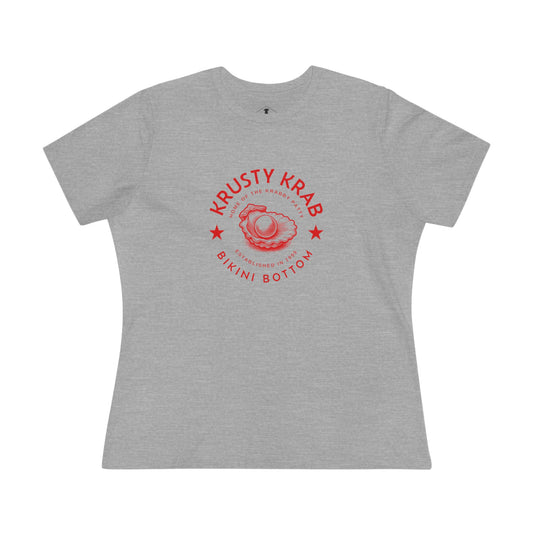 Krusty Krab Grey Womens T-Shirt