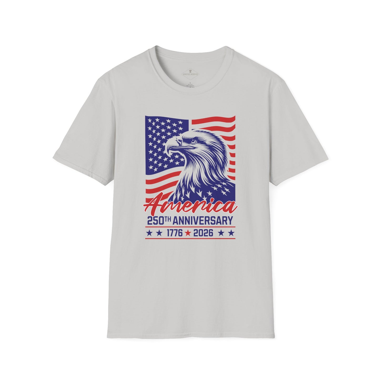 America Eagle 250th Anniversary Silver Grey T-Shirt