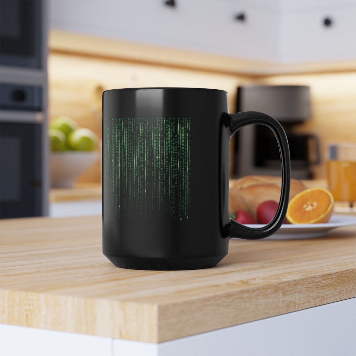 Binary Code Black Mug