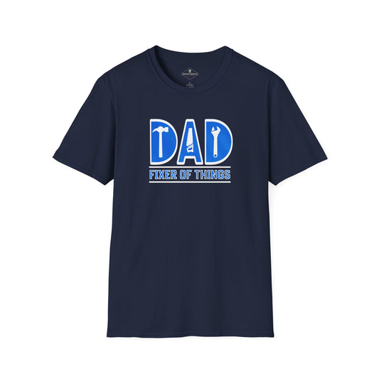 Dad Fixer Of Things Navy Blue T-Shirt