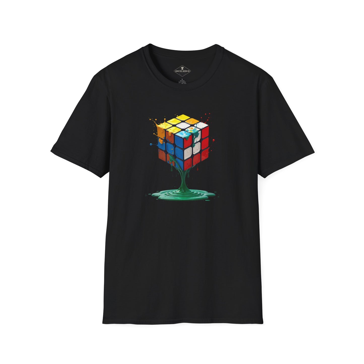 Abstract Cube Black T-Shirt