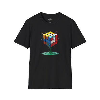 Abstract Cube Black T-Shirt