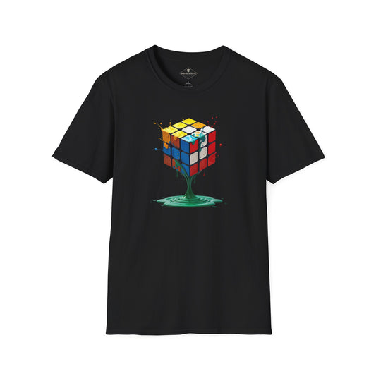 Abstract Cube Black T-Shirt