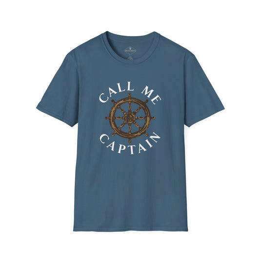 Call Me Captain Indigo Blue T-Shirt