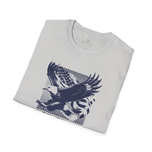 God Bless America Silver Grey T-Shirt