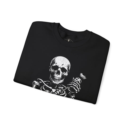 Halloween Skeleton Black Sweatshirt