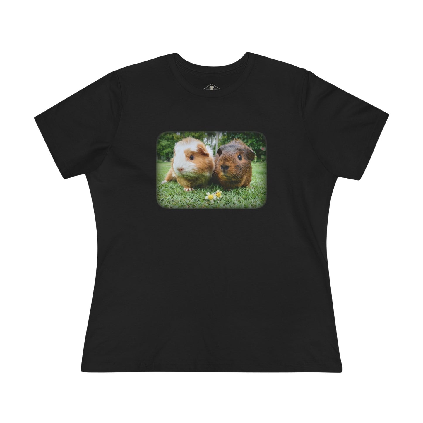 Guinea Pigs Black Womens T-Shirt