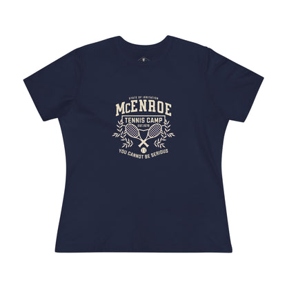 McEnroe Tennis Camp Navy Womens T-Shirt