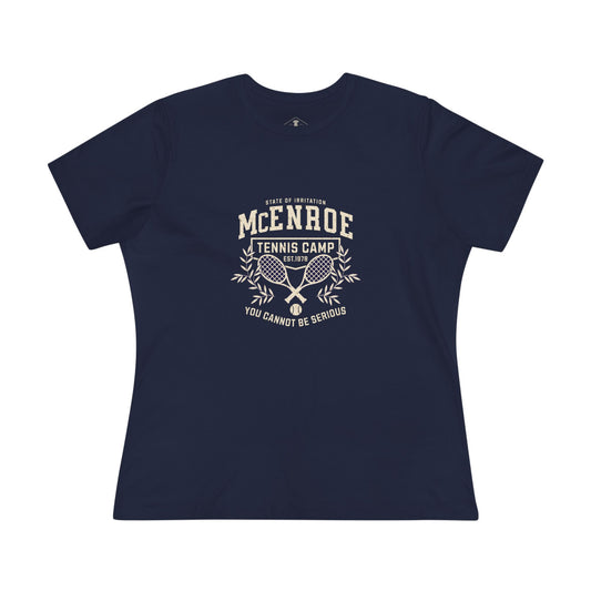 McEnroe Tennis Camp Navy Womens T-Shirt