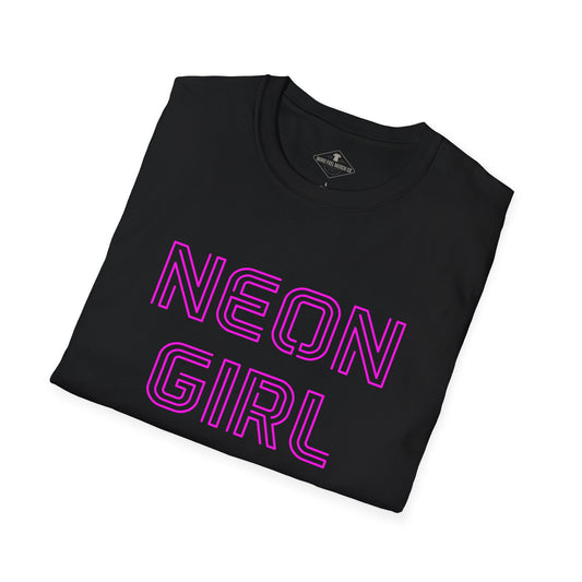 Neon Girl Black T-Shirt