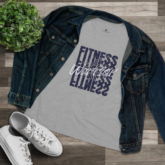 Fitness Warrior Grey Womens T-Shirt