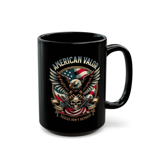 American Valor Black Mug