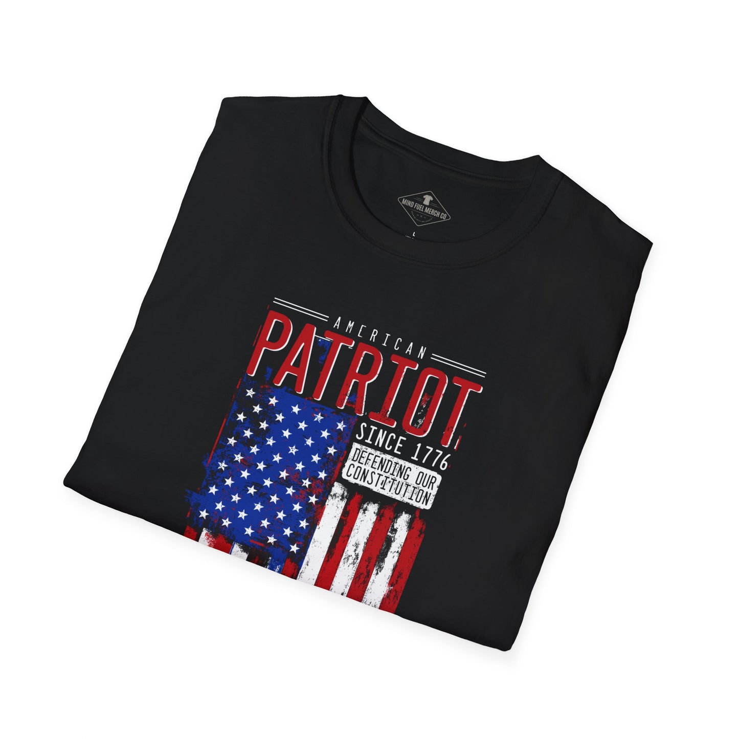 American Patriot Flag Black T-Shirt
