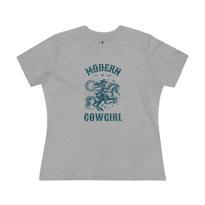 Modern Cowgirl Grey Womens T-Shirt