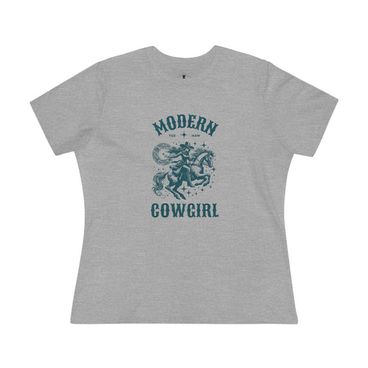 Modern Cowgirl Grey Womens T-Shirt