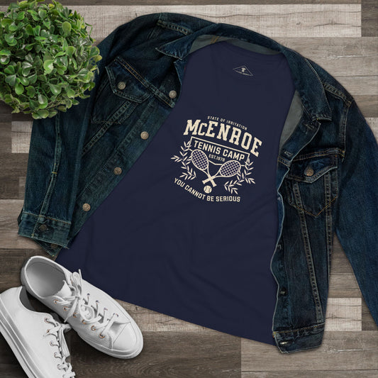 McEnroe Tennis Camp Navy Womens T-Shirt
