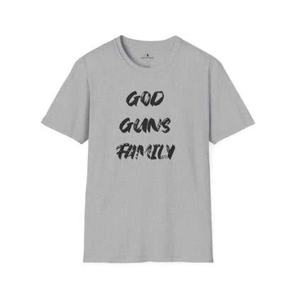 God Guns Family Grey T-Shirt