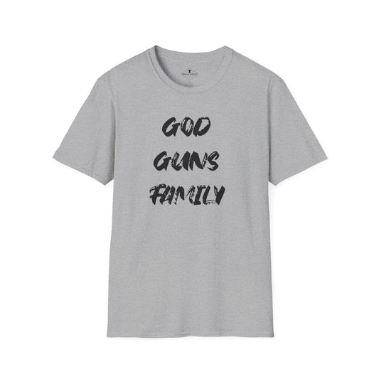 God Guns Family Grey T-Shirt