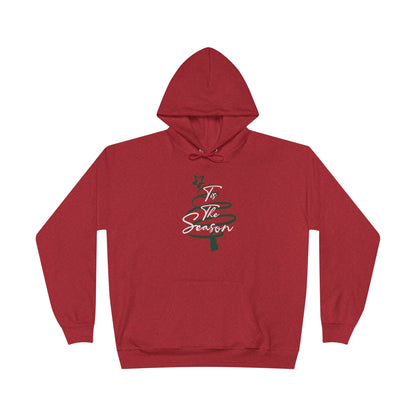 Tis The Season Spiral Tree Red Hoodie