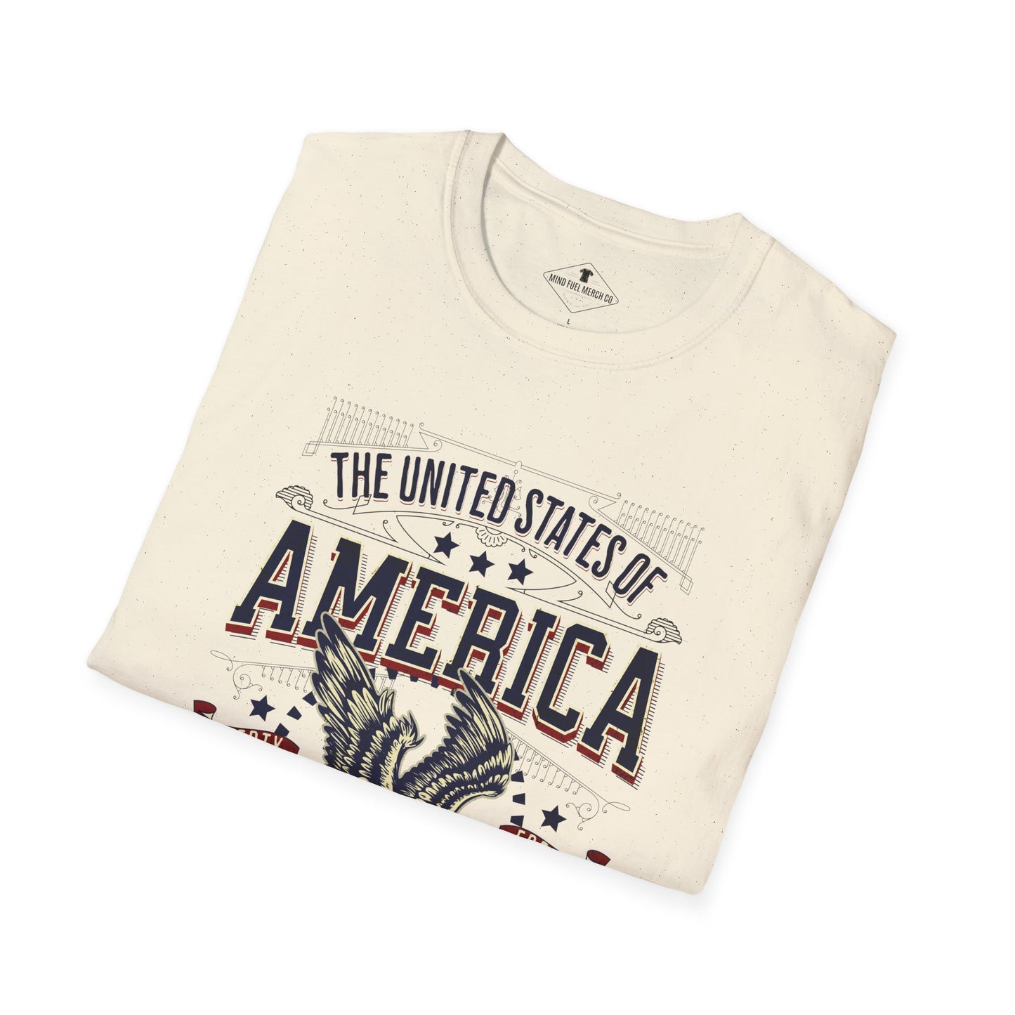 United States of America Eagle Natural T-Shirt