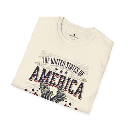 United States of America Eagle Natural T-Shirt