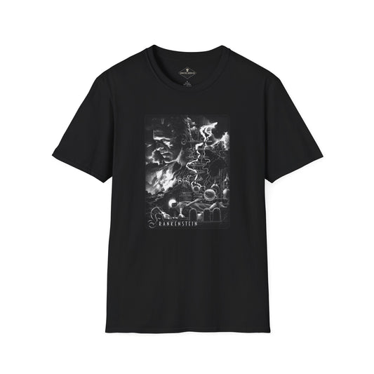 Frankenstein Halloween Black T-Shirt