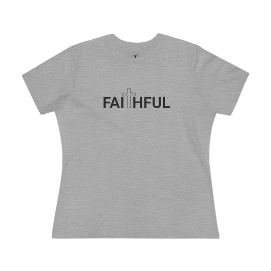 Faithful Grey Womens T-Shirt