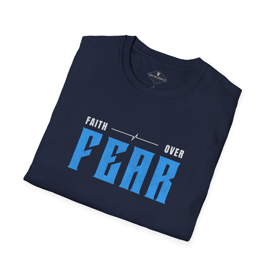 Faith Over Fear Navy Blue T-Shirt