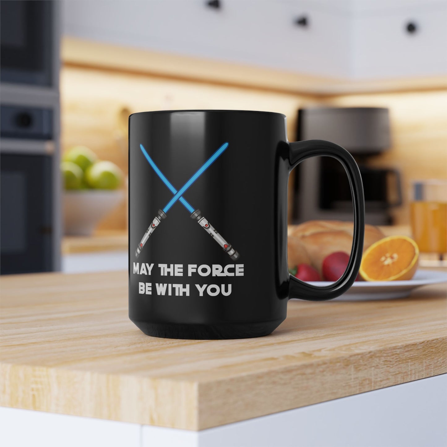 May The Force Be With You Black Mug