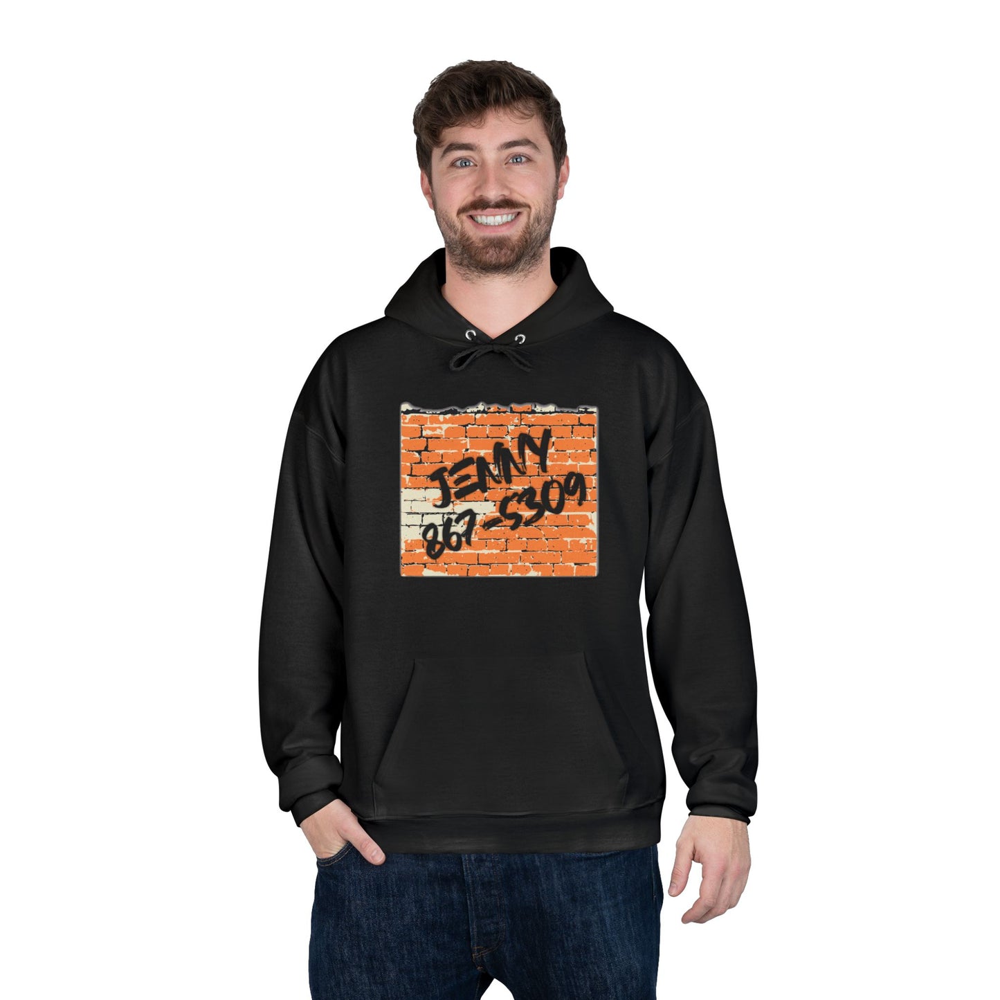 867-5309 Black Hoodie