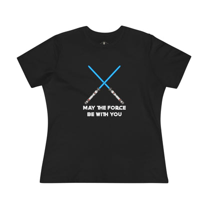 May The Force Be With You Black Womens T-Shirt