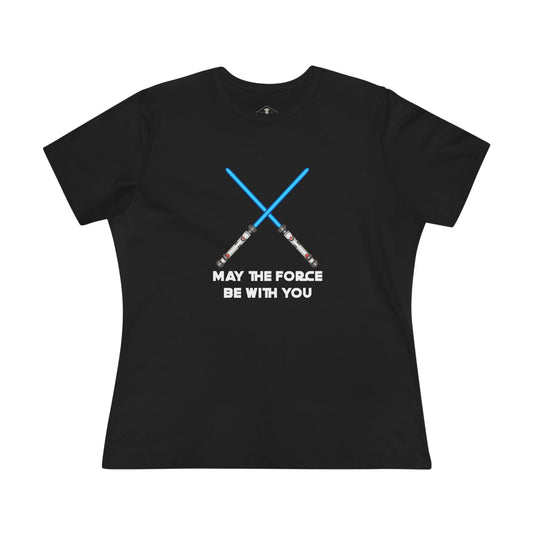 May The Force Be With You Black Womens T-Shirt