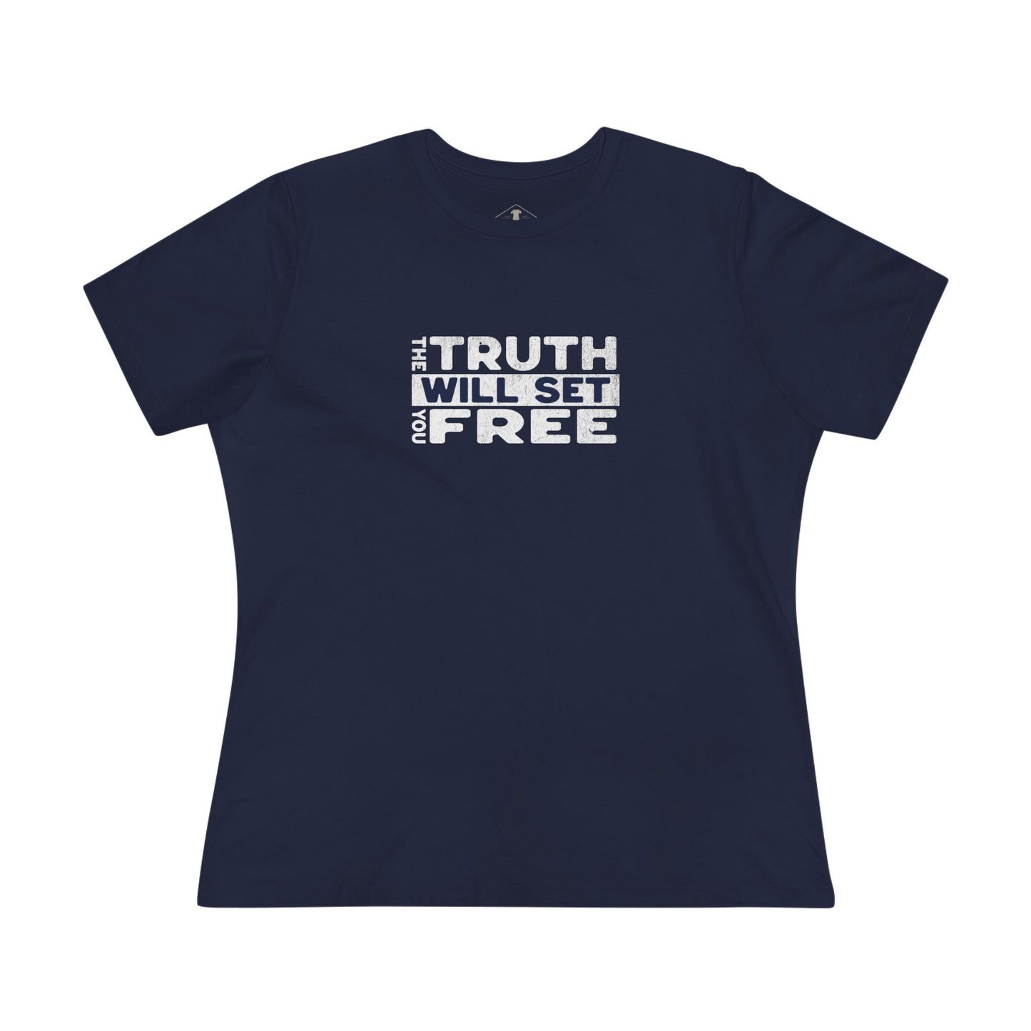The Truth Will Set You Free Navy Womens T-Shirt