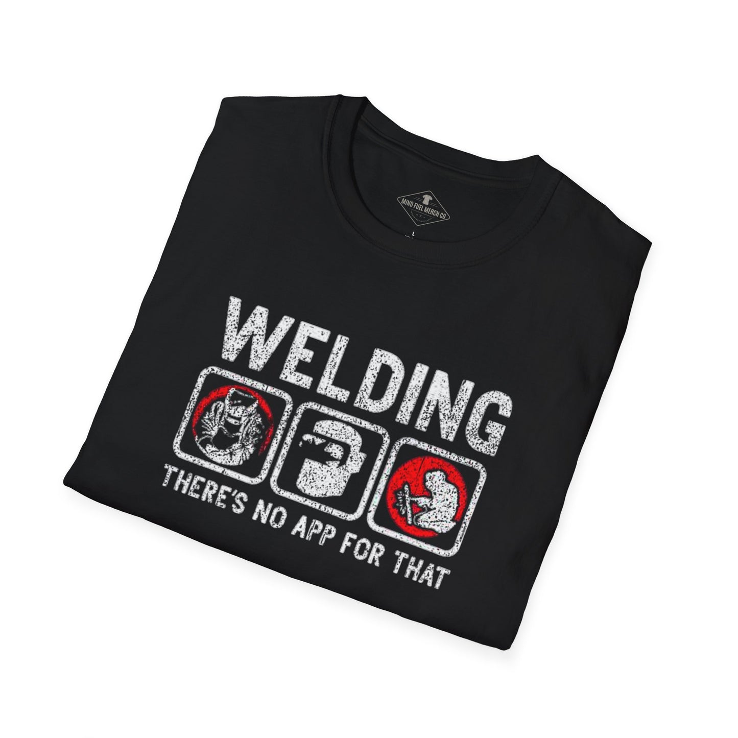 Welding There's No App Black T-Shirt
