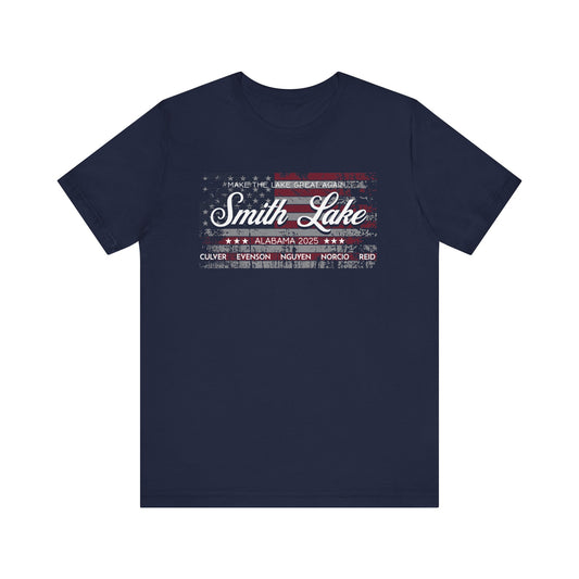 Smith Lake Tattered Flag Navy T-Shirt