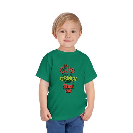 The Grinch Wants To Steal Me Green Toddler T-Shirt