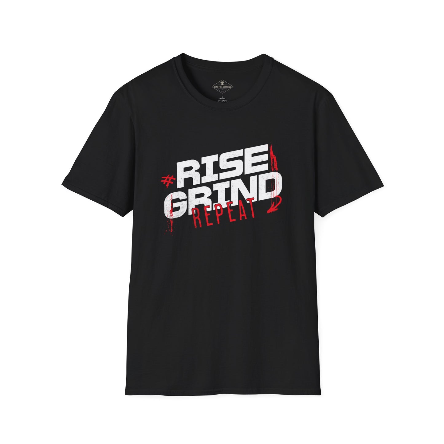 Rise Grind Repeat Black T-Shirt