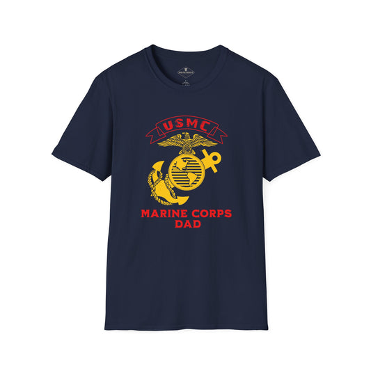 US Marine Corps Dad Navy Blue T-Shirt