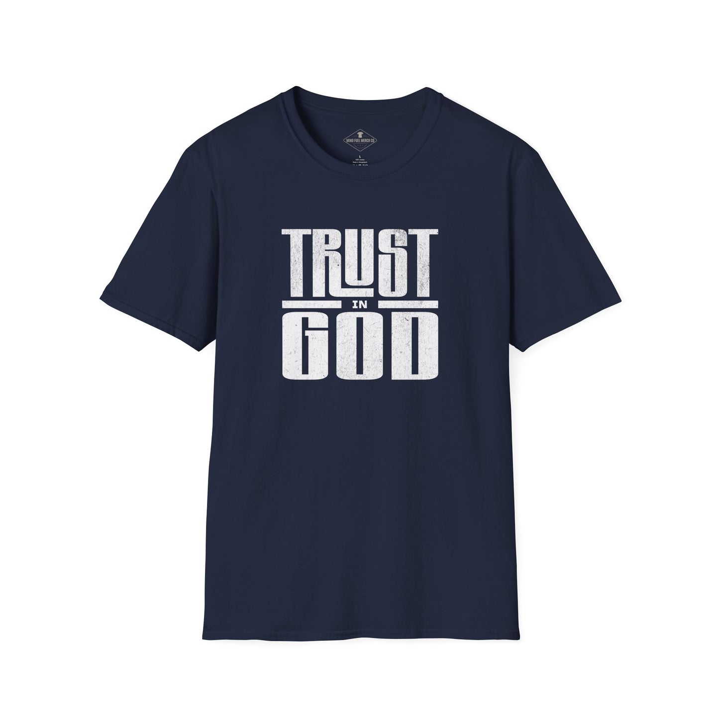 Trust In God Navy Blue T-Shirt