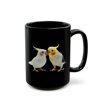 Cockatiels Black Mug