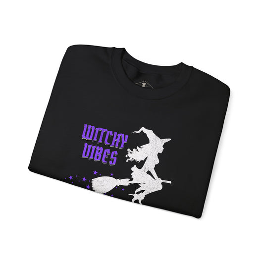 Witchy Vibes Halloween Black Sweatshirt